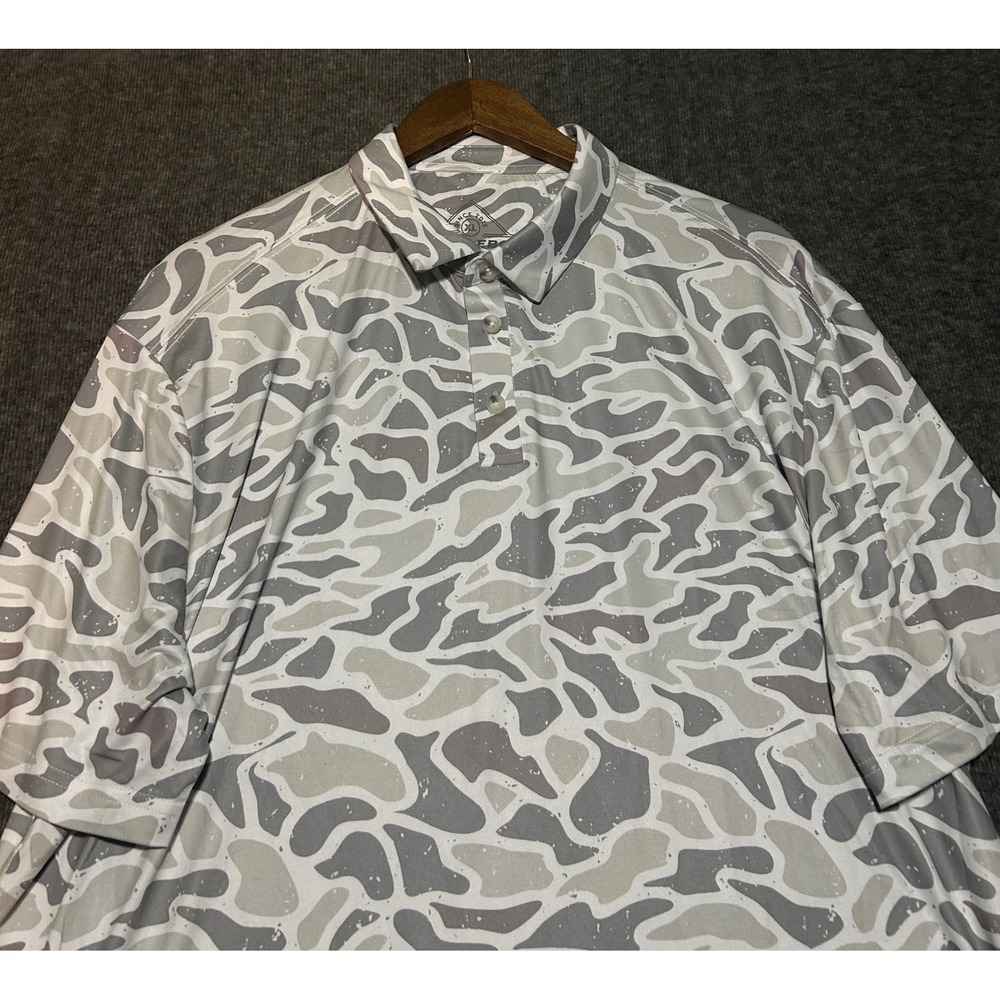 Burlebo camouflage polo shirt mens outdoors performance new size XL